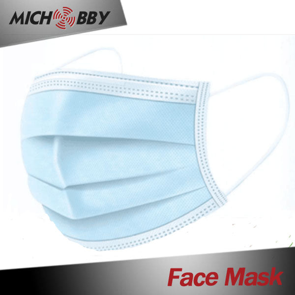 IN SOTCK! Face Mask Bule Disposable Non-Mask 3ply Woven Face Mask Earloop for Virus Protection