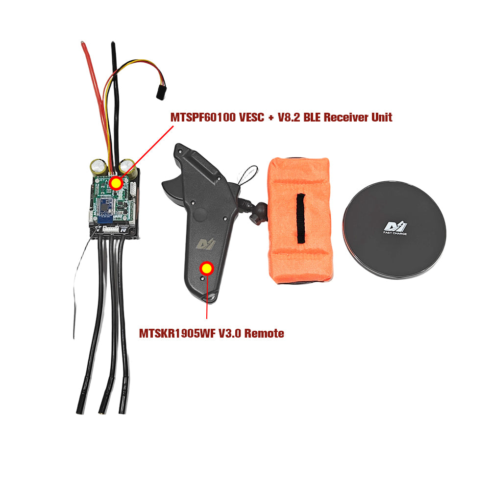 Maytech V8.2 Bluetooth Module + 60100 VESC + MTSKR1905WF V3 Remote for Efoil SUP Electric Skateboard