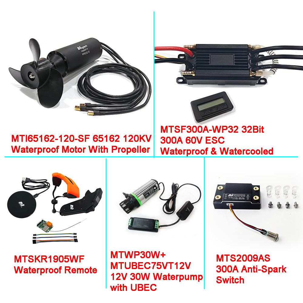 Maytech Machine Maytech Fully Waterproof Efoil Kit 65162 65161 Motor + 300A 32Bit ESC ...
