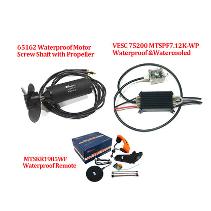 Maytech Efoil Kit ( 65162 Waterproof Motor + Waterproof VESC75200 + V3 Remote ) With or Without Anti-spark switch or Waterpump