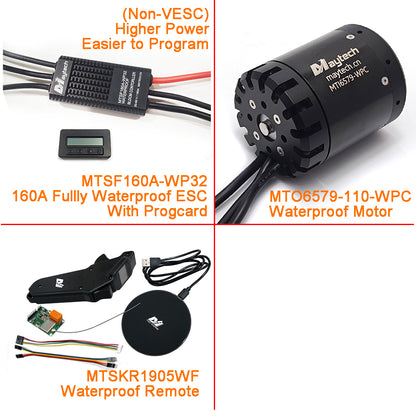 (Pro Kit) Efoil DIY Foil Assist Kit ( 6579 110KV Waterproof Motor +160A Fully Waterproof ESC + MTSKR1905WF Waterproof Remote )