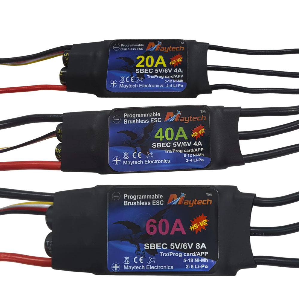 12A-110A HS V2 Brushless ESC 32bit Speed Controller for RC Airplanes Fixed Wing Drones