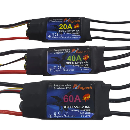 12A-110A HS V2 Brushless ESC 32bit Speed Controller for RC Airplanes Fixed Wing Drones