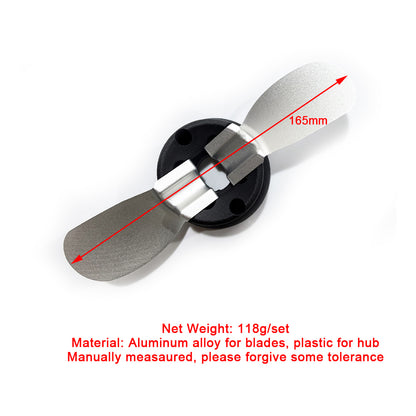(In Stock!) MICHOBBY Efoil Propeller Two Blade Propeller Folding Propeller Plastic / Aluminum alloy / Titanium alloy Propeller for Maytech 6374 6384  6579 Waterproof Motor DIY Electric Foil SUP Kayak Assist Kit