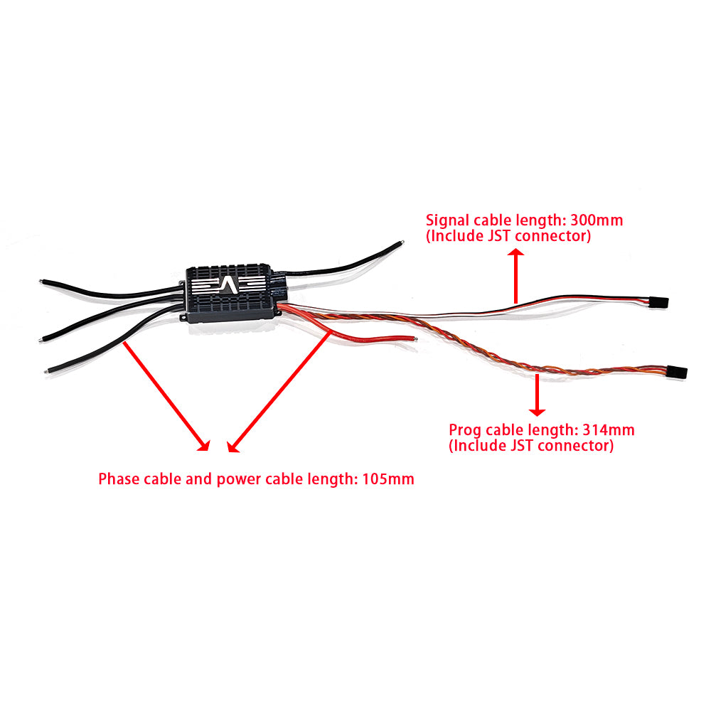 120A HL Series ESC for RC Airplane Helicopter Fixed Wing 2-6S Lipo 5-8V/10A SBEC Output (Copy)