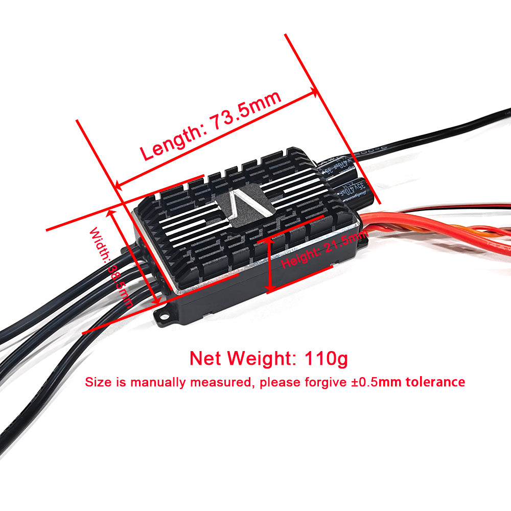 120A HL Series ESC for RC Airplane Helicopter Fixed Wing 2-6S Lipo 5-8V/10A SBEC Output (Copy)