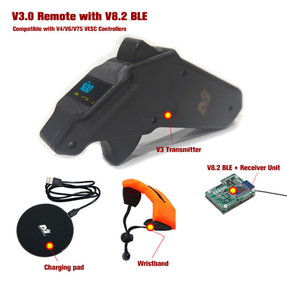 Maytech V8.2 Bluetooth Module + 60100 VESC + MTSKR1905WF V3 Remote for Efoil SUP Electric Skateboard