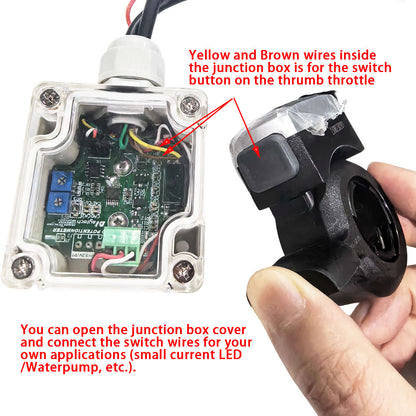 Maytech thumb throttle PWM / Analog Signal for electric bike Electric Boat Jetski 24V/36V/48V