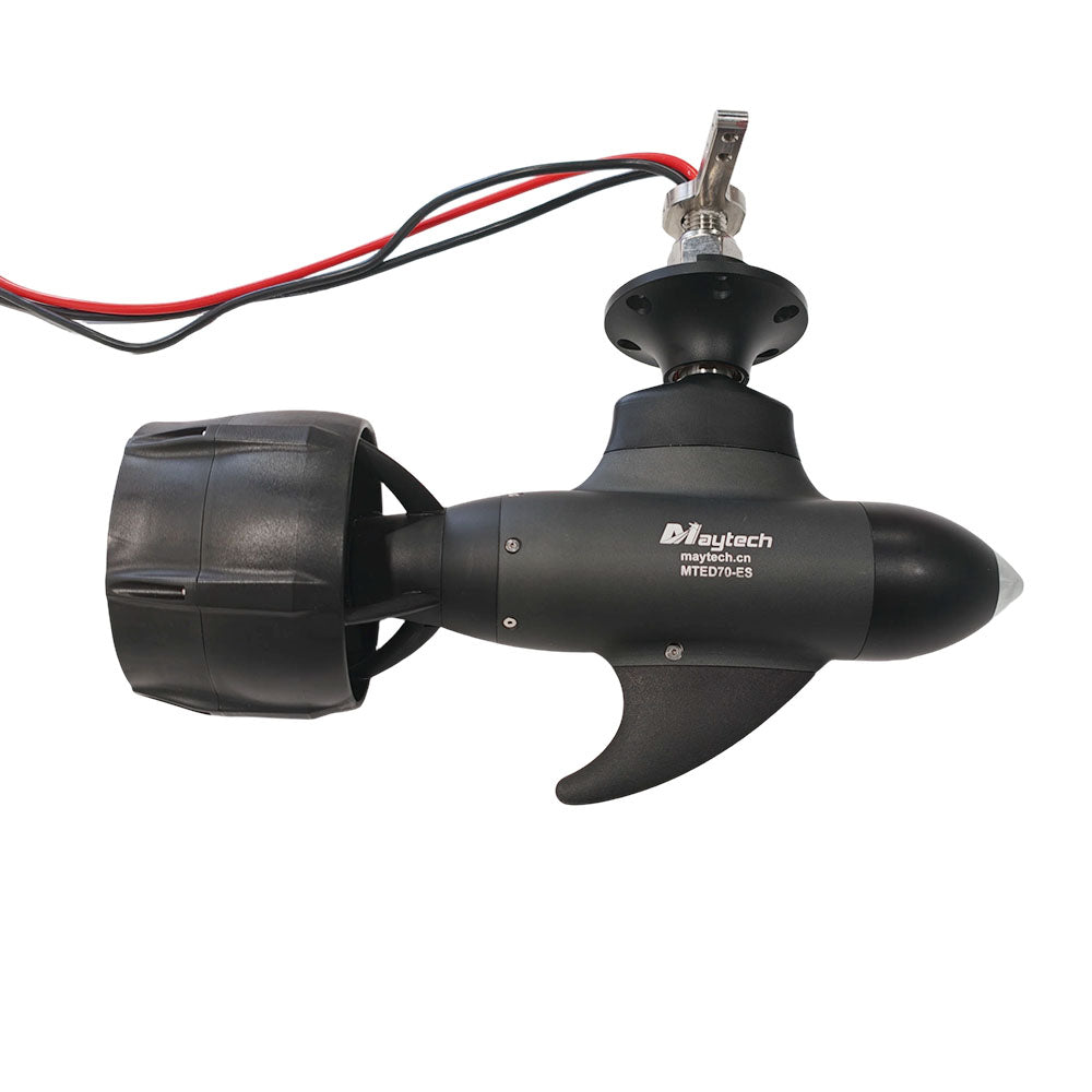 7.6KW 58.5KGf Thrust Maytech MTED70-E Electric Steerable POD Motor with Built-in ESC Electric Outboard Trolling Motor 10HP POD Drives for Efoil Surf Inflatable Electric Kayak Boat