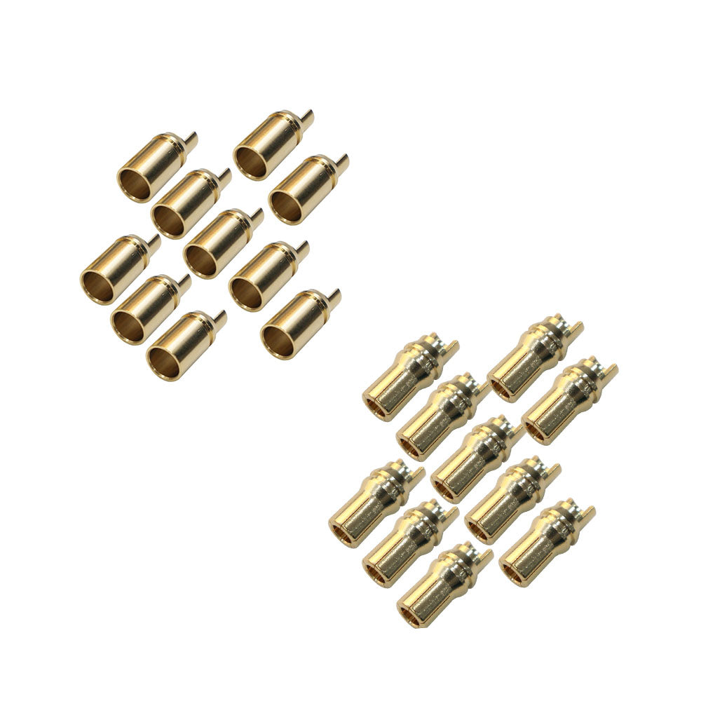 10mm Bullet Female Male Connectors Gold Plated Copper Connector Semicircle Golden Connector for RC Battery ESC Motor