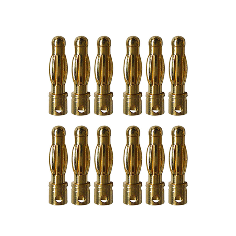 Amass 4.0mm 4mm Gold Banana Bullet Connector Plug Male Female for RC Battery ESC Motor