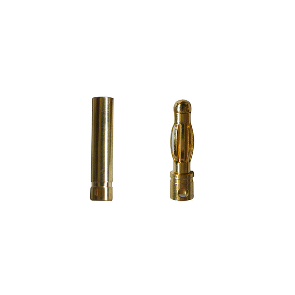 Amass 4.0mm 4mm Gold Banana Bullet Connector Plug Male Female for RC Battery ESC Motor