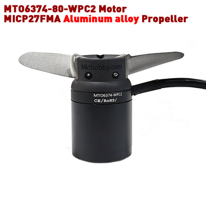 Foil Assist Motor 6374 150KV 80KV Fully Waterproof Brushless Motor for Underwater Thruster Electric SUP Efoil DIY Electric Foil