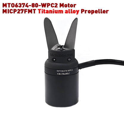 Foil Assist Motor 6374 150KV 80KV Fully Waterproof Brushless Motor for Underwater Thruster Electric SUP Efoil DIY Electric Foil