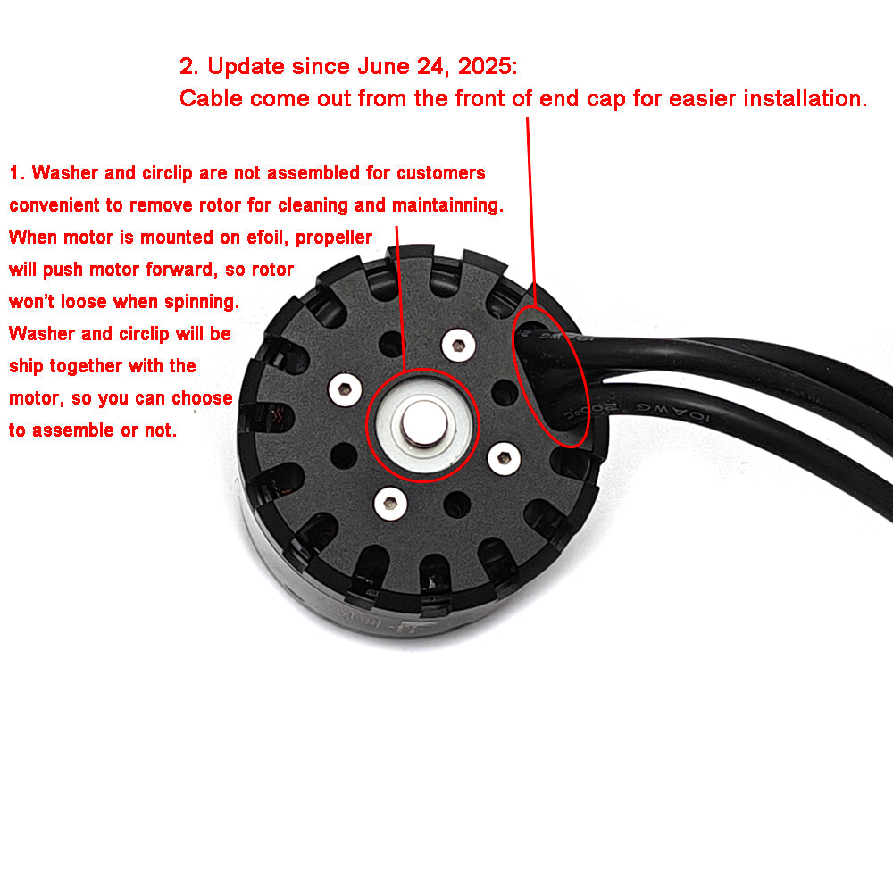 New Efoil Motor 6579 110KV Fully Waterproof Brushless Motor for Electric SUP Efoil DIY Electric Foil