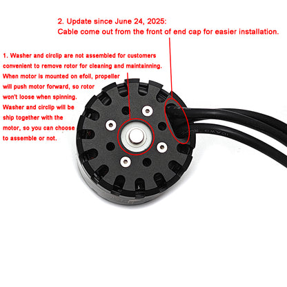 New Efoil Motor 6579 110KV Fully Waterproof Brushless Motor for Electric SUP Efoil DIY Electric Foil
