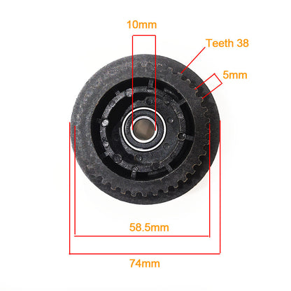 In Stock! Electric Skateboard 5M Pulleys 8mm shaft Motor Pulley HTD255mm-5M Belt Wheel Pulley Set