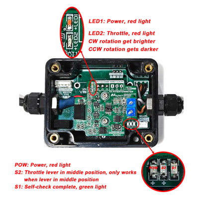 Maytech Electric Boat Motor Throttle Lever Forward Backward for Sailboats Electric Hydropfoil Boat