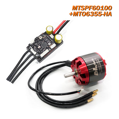 (Motor+ESC) Robot kit electric skateboard kit 100A VESC based Speed Controller MTSPF60100 and Brushless Red Cover Motor (non-sealed motor)