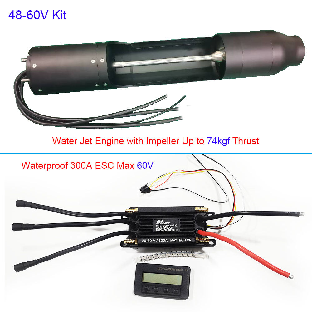 Max 72V Electric Jetsurf Kit Maytech Electric Water Jet Pump With Waterproof ESC Remote Kit For Electric JetSki Jet Kayak Jetboard