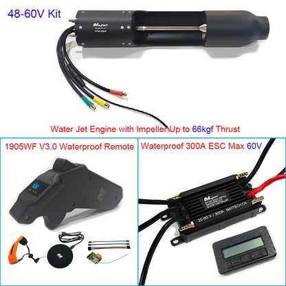 Max 72V Electric Jetsurf Kit Maytech Electric Water Jet Pump With Waterproof ESC Remote Kit For Electric JetSki Jet Kayak Jetboard