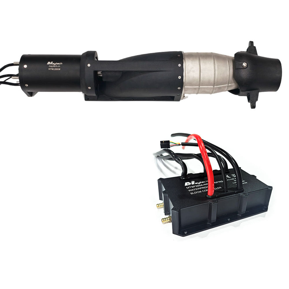 20KW Electric Jetpump Kit MTWJ20KW Electric Waterjet 300A ESC Remote for Electric Jet Tender Electric Yachts Boats Catamarans