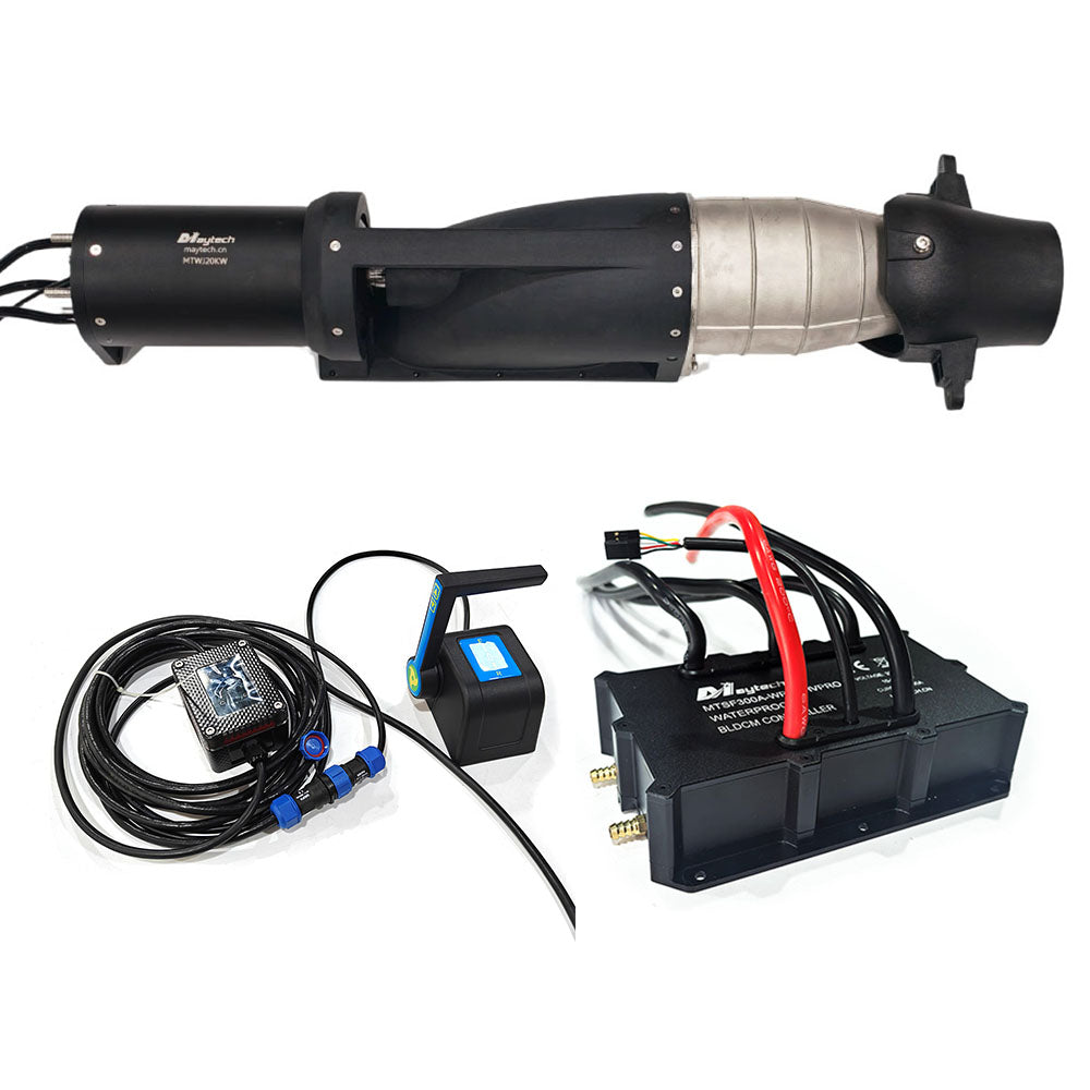 20KW Electric Jetpump Kit MTWJ20KW Electric Waterjet 300A ESC Remote for Electric Jet Tender Electric Yachts Boats Catamarans