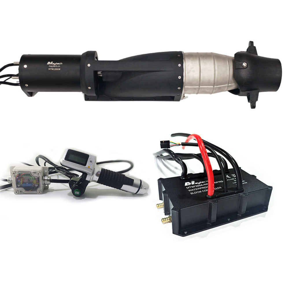 20KW Electric Jetpump Kit MTWJ20KW Electric Waterjet 300A ESC Remote for Electric Jet Tender Electric Yachts Boats Catamarans