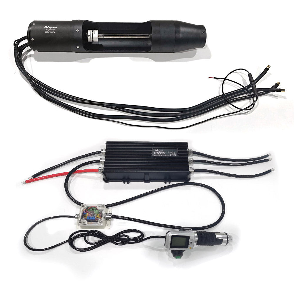 60V 111KG Thrust Electric Jetpump Kit MTWJ20KW Electric Waterjet 500A ESC Remote for Electric Jet Tender Electric Yachts Boats Catamarans