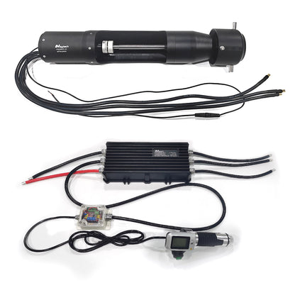 60V 111KG Thrust Electric Jetpump Kit MTWJ20KW Electric Waterjet 500A ESC Remote for Electric Jet Tender Electric Yachts Boats Catamarans