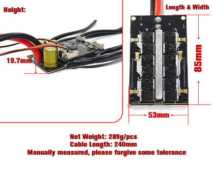 Maytech MTSPFD60A New 120A Dual VESC6 Based ESC for Dual Motor Drive Underwater Thruster Robots Electric Skateboard Longboard