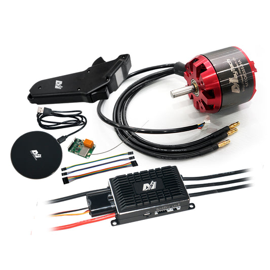 (Motor+ESC+Remote) DIY Electric skateboard longboard kit 100A VESC based Speed Controller and brushless Red cover motor (non-sealed motor) and remote