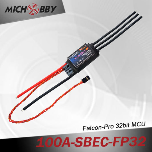 100A 6S FP Brushless ESC 32bit Speed Controller for RC Airplanes MT100A‐SBEC‐FP32