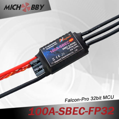 100A 6S FP Brushless ESC 32bit Speed Controller for RC Airplanes MT100A‐SBEC‐FP32