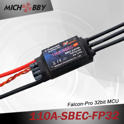 110A 6S FP Brushless ESC 32bit Speed Controller for RC Airplanes MT110A‐SBEC‐FP32