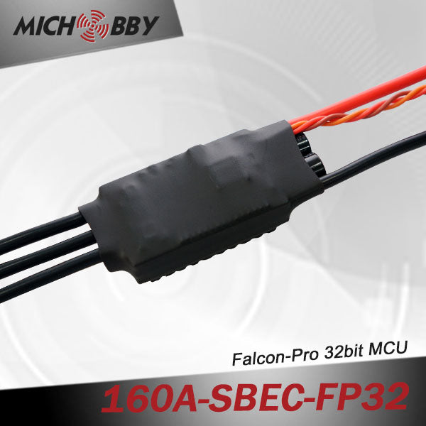 160A 6S FP Brushless ESC 32bit Speed Controller for RC Airplanes MT160A‐SBEC‐FP32