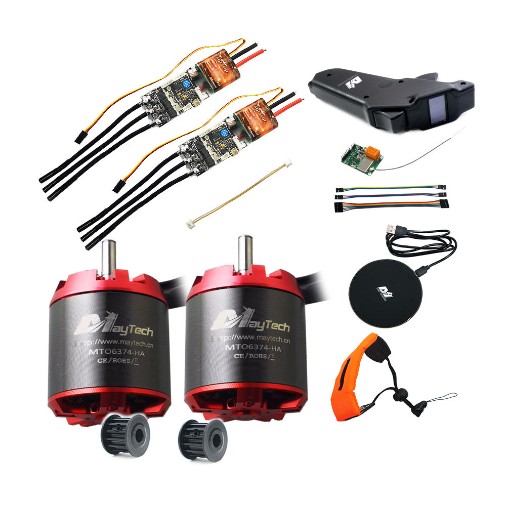 Group D3 Electric Skateboard Kit - Dual 6374 Motors and 50A VESC4 or VESC6 based Controllers