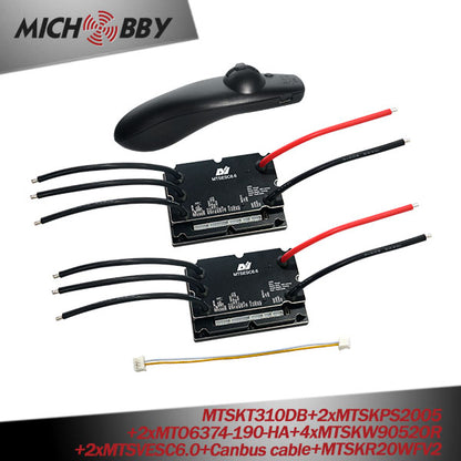In Stock! Maytech Dual Motor Electric Skateboard DIY 2Pcs 200A VESC Based Controllers VESC6 Dual ESC With Canbus New V2 Remote