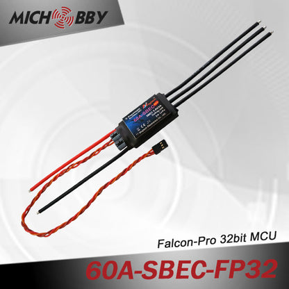 60A 6S FP Brushless ESC 32bit Speed Controller for RC Airplanes MT60A‐SBEC‐FP32