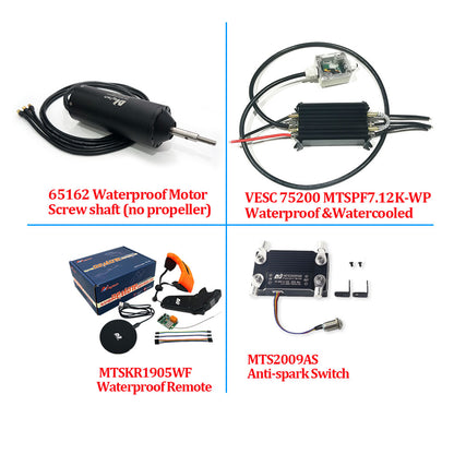 Maytech Efoil Kit ( 65162 Waterproof Motor + Waterproof VESC75200 + V2 Remote ) With or Without Anti-spark switch or Waterpump
