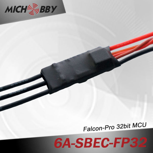 6A 2S FP Brushless ESC 32bit Speed Controller for RC Airplanes MT6A‐SBEC‐FP32