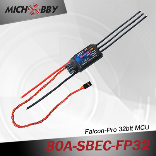 80A 6S FP Brushless ESC 32bit Speed Controller for RC Airplanes MT80A‐SBEC‐FP32