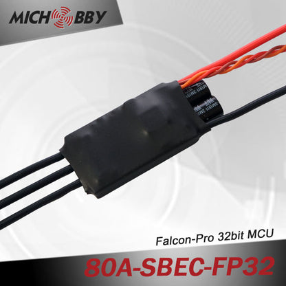 80A 6S FP Brushless ESC 32bit Speed Controller for RC Airplanes MT80A‐SBEC‐FP32