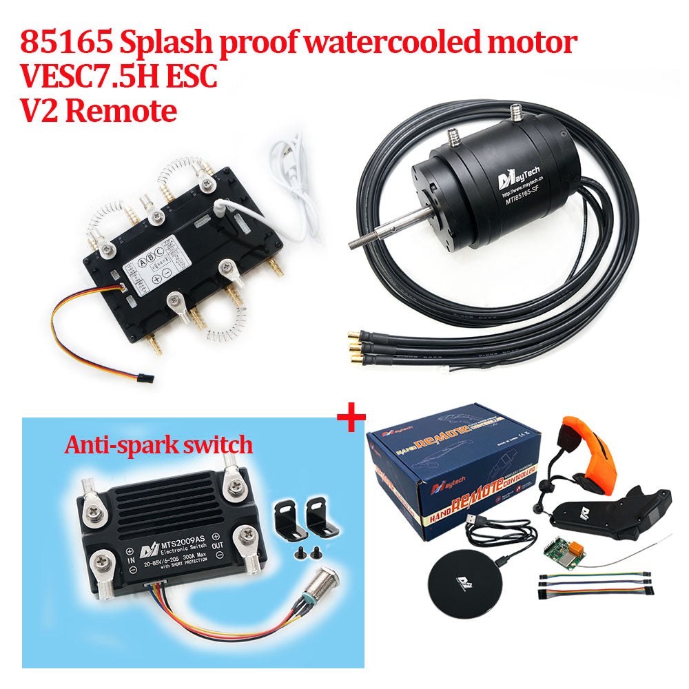 Maytech Efoil Surfboard Kits 85165 Motor + Watercooled 300A VESC based ESC + V2 Remote