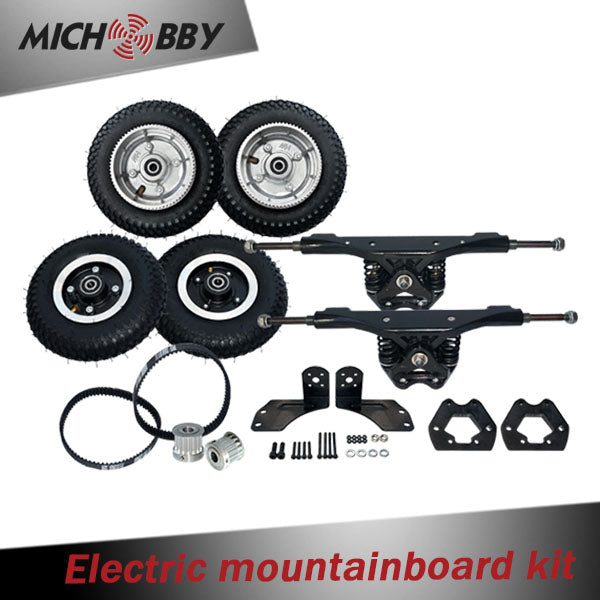 In Stock! Maytech electric mountainboard kit offroad skateboard trucks, wheels, pulleys, belts