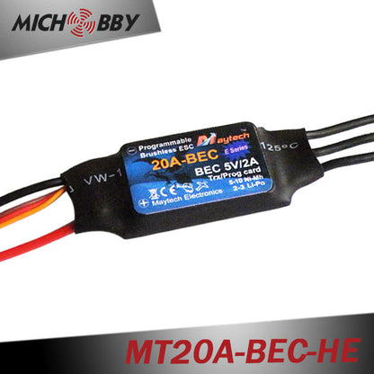 20A 3S ESC Brushless Electric Speed Controller for RC Airplanes Helicopters MT20A-BEC-HE