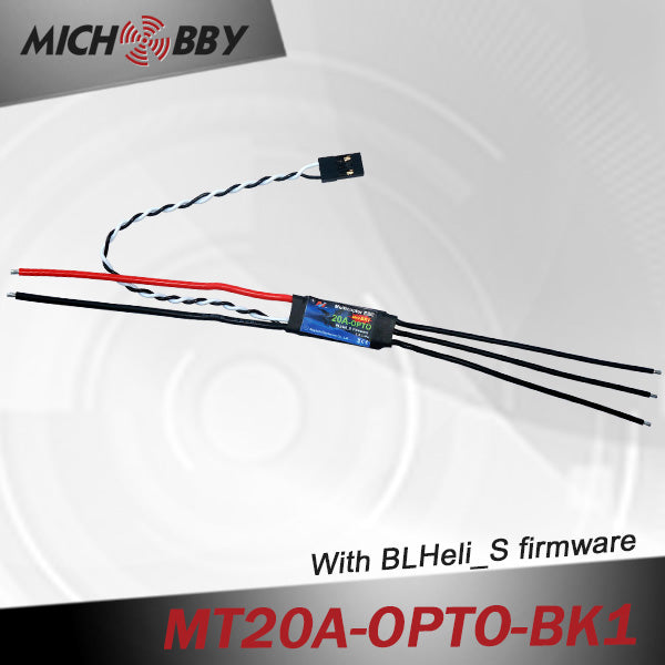 20A Brushless ESC BLHeli_S Firmware Speed controller for Multicopters Drones MT20A-OPTO-BK1/BK2