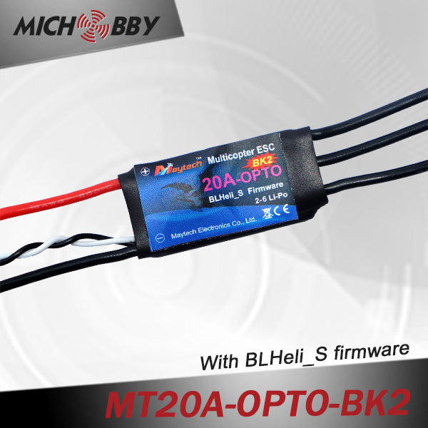 20A Brushless ESC BLHeli_S Firmware Speed controller for Multicopters Drones MT20A-OPTO-BK1/BK2