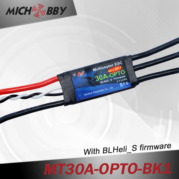 30A Brushless ESC BLHeli_S Firmware Speed controller for Multicopters Drones MT30A-OPTO-BK1/BK2
