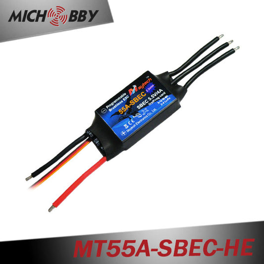 55A 4S ESC Brushless Electric Speed Controller for RC Airplanes Helicopters MT55A-SBEC-HE